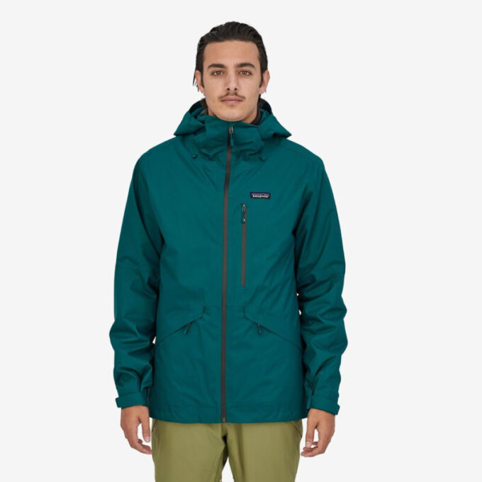 patagonia insulated snowshot jacket mens dark borealis green 2   19828