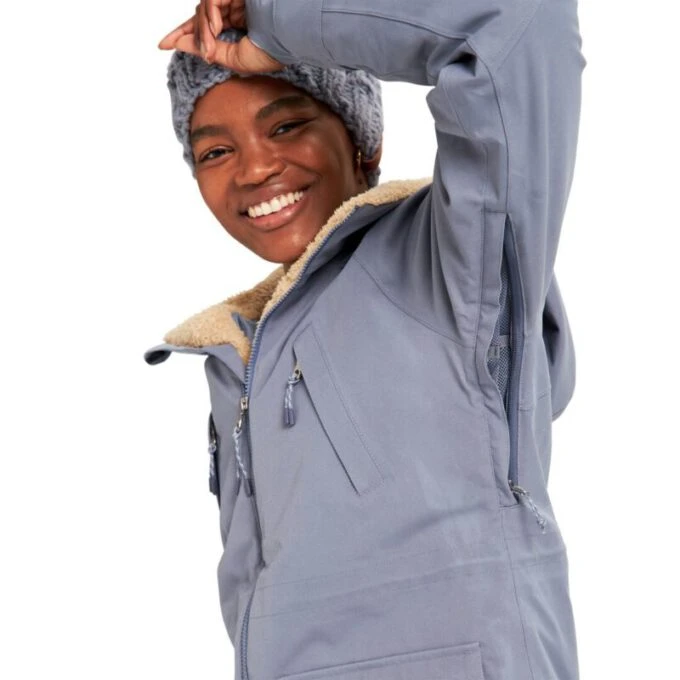 burton womens prowess jacket folkstone gray 2022 3