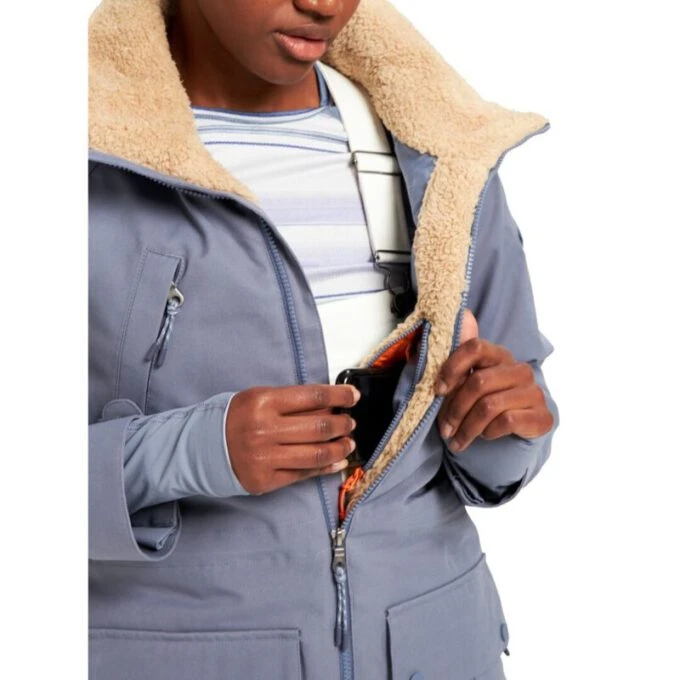 burton womens prowess jacket folkstone gray 2022 5