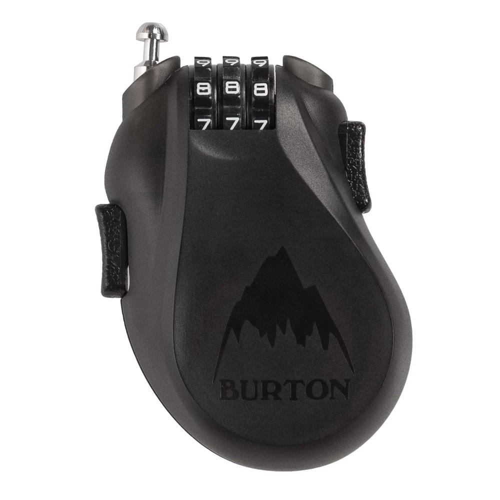 zamek burton cable lock translucent black 2