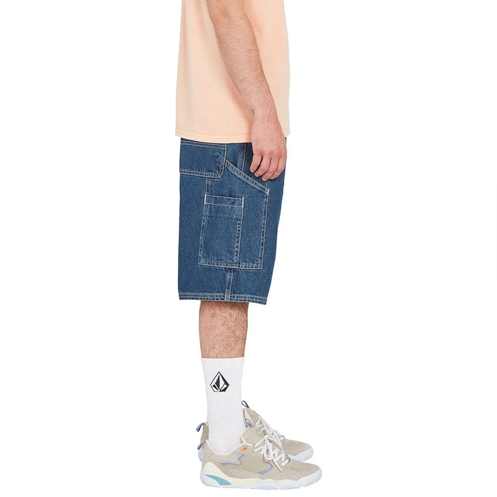 volcom labored utility denim shorts 3
